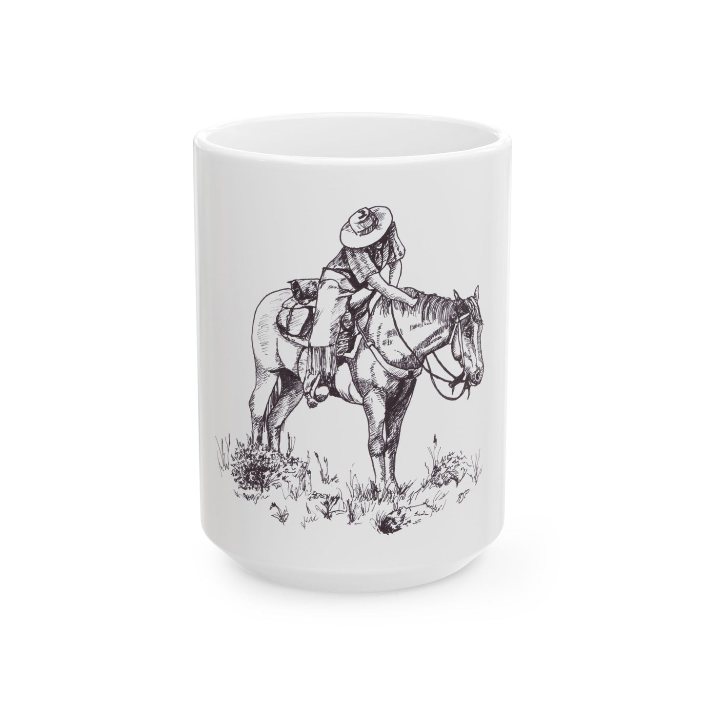 Cowhand's Break Mug, (15oz)